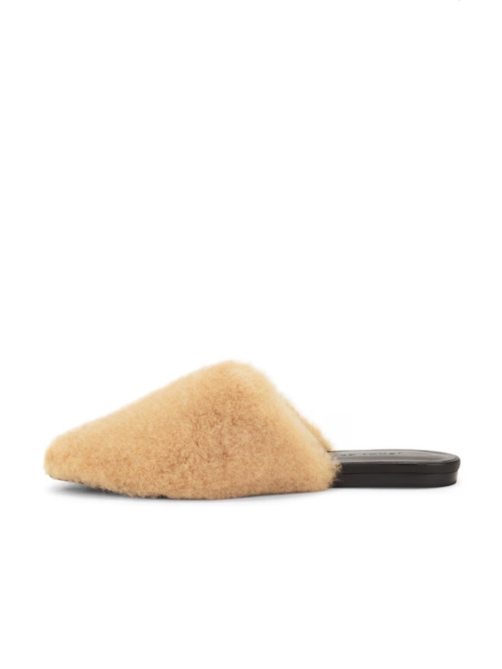 Jenni Kayne Camel Shearling Slip-On Mule - Picture 5 of 9